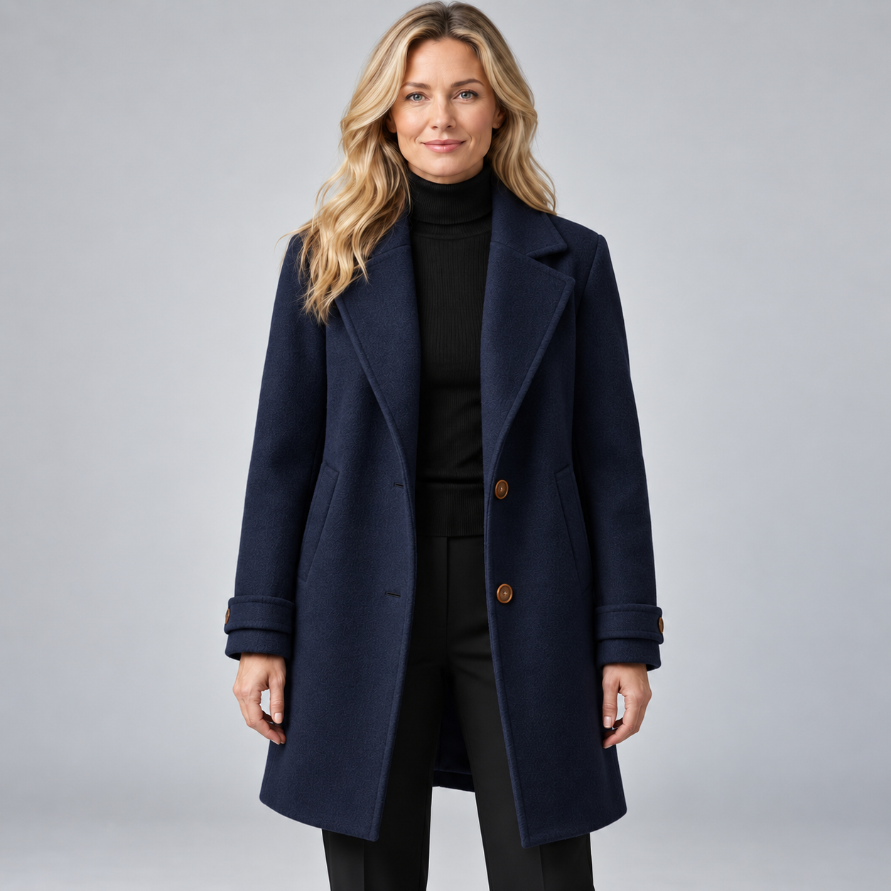 Women's Wool Blend Trench Coat