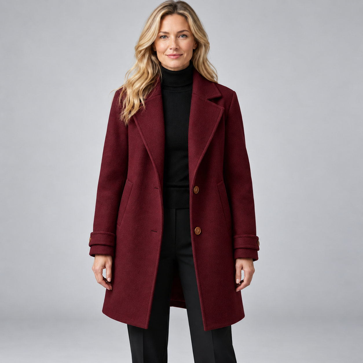 Women's Wool Blend Trench Coat