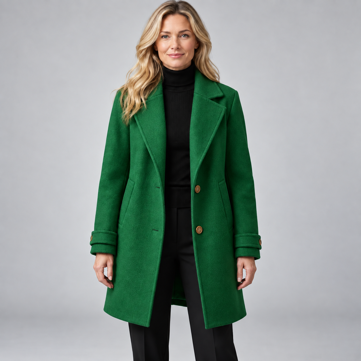 Women's Wool Blend Trench Coat