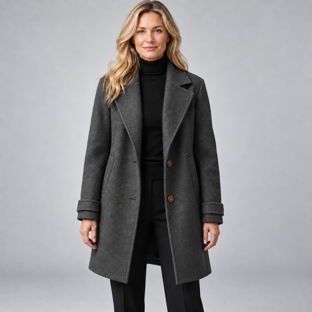 Women's Wool Blend Trench Coat
