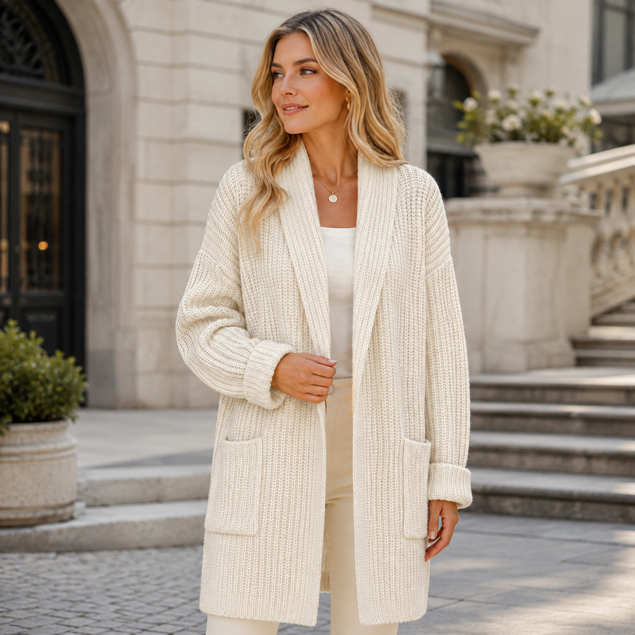 Women’s Oversized Chunky Knit Cardigan