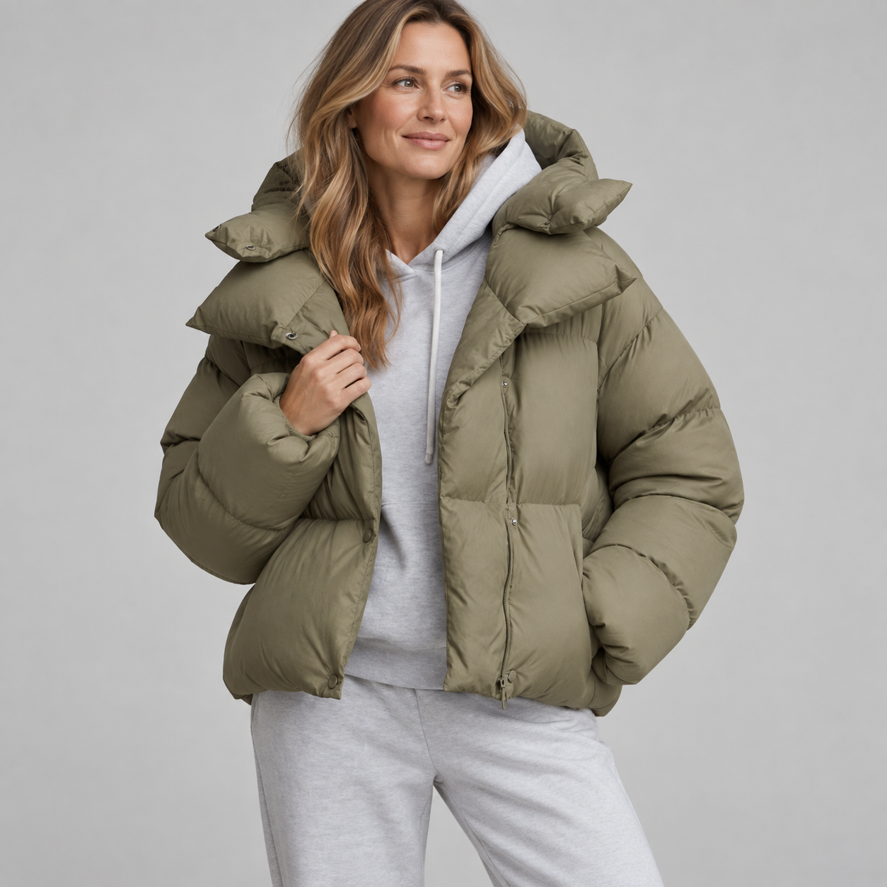 Women's Cropped Puffer Jacket