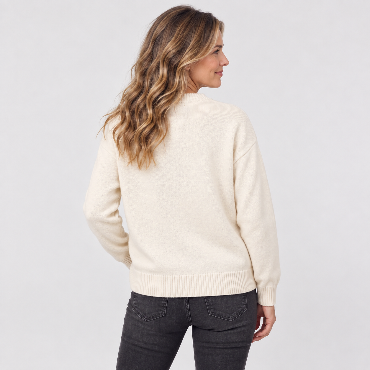 Women's Knitted Heart Jumper