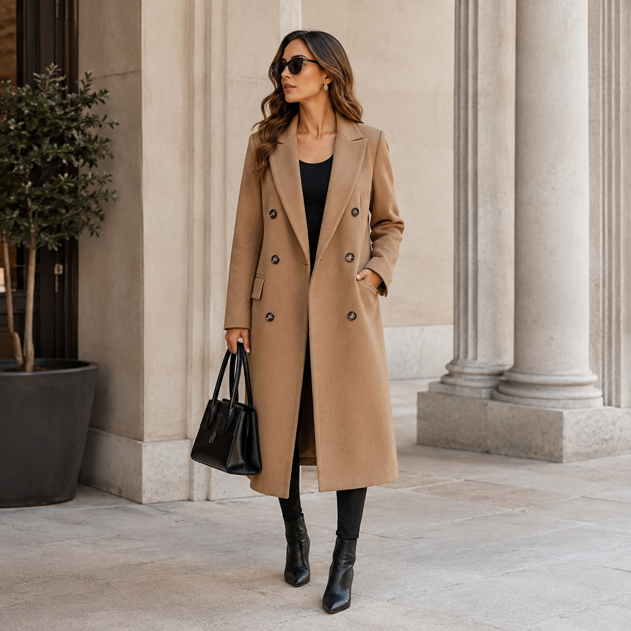 Women’s Longline Double Breasted Coat