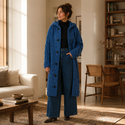 Women’s Longline Button Cardigan