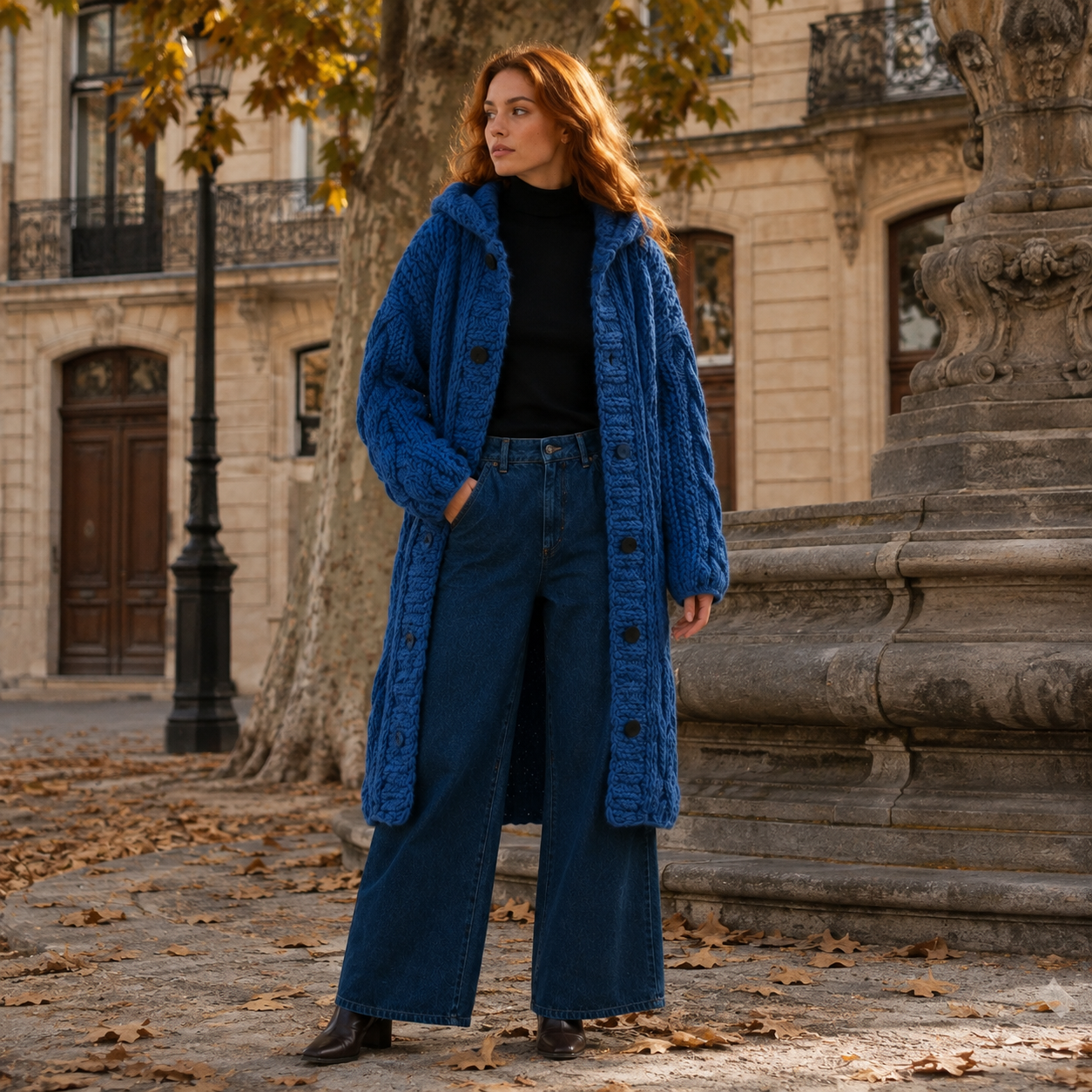 Women’s Longline Button Cardigan