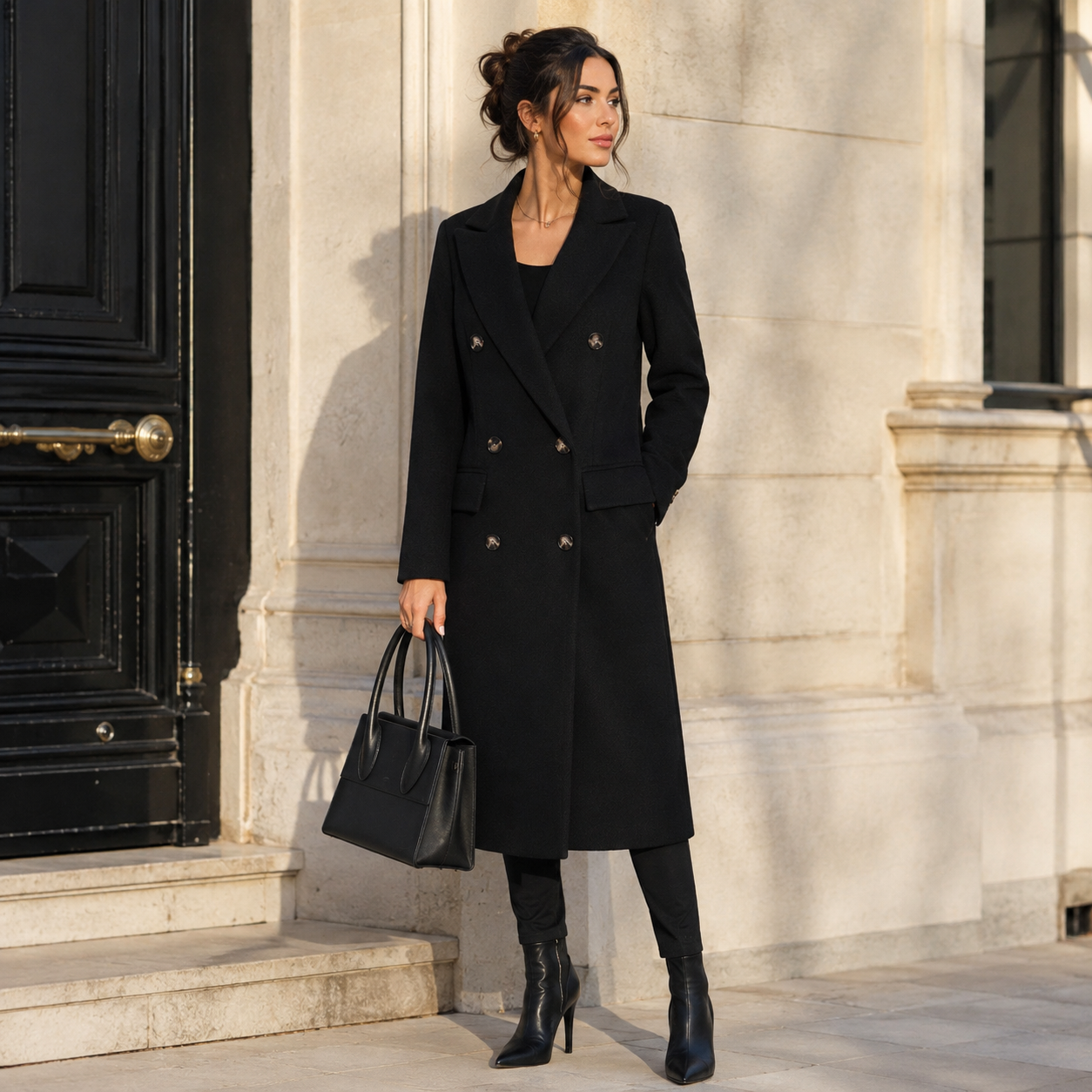Women’s Longline Double Breasted Coat