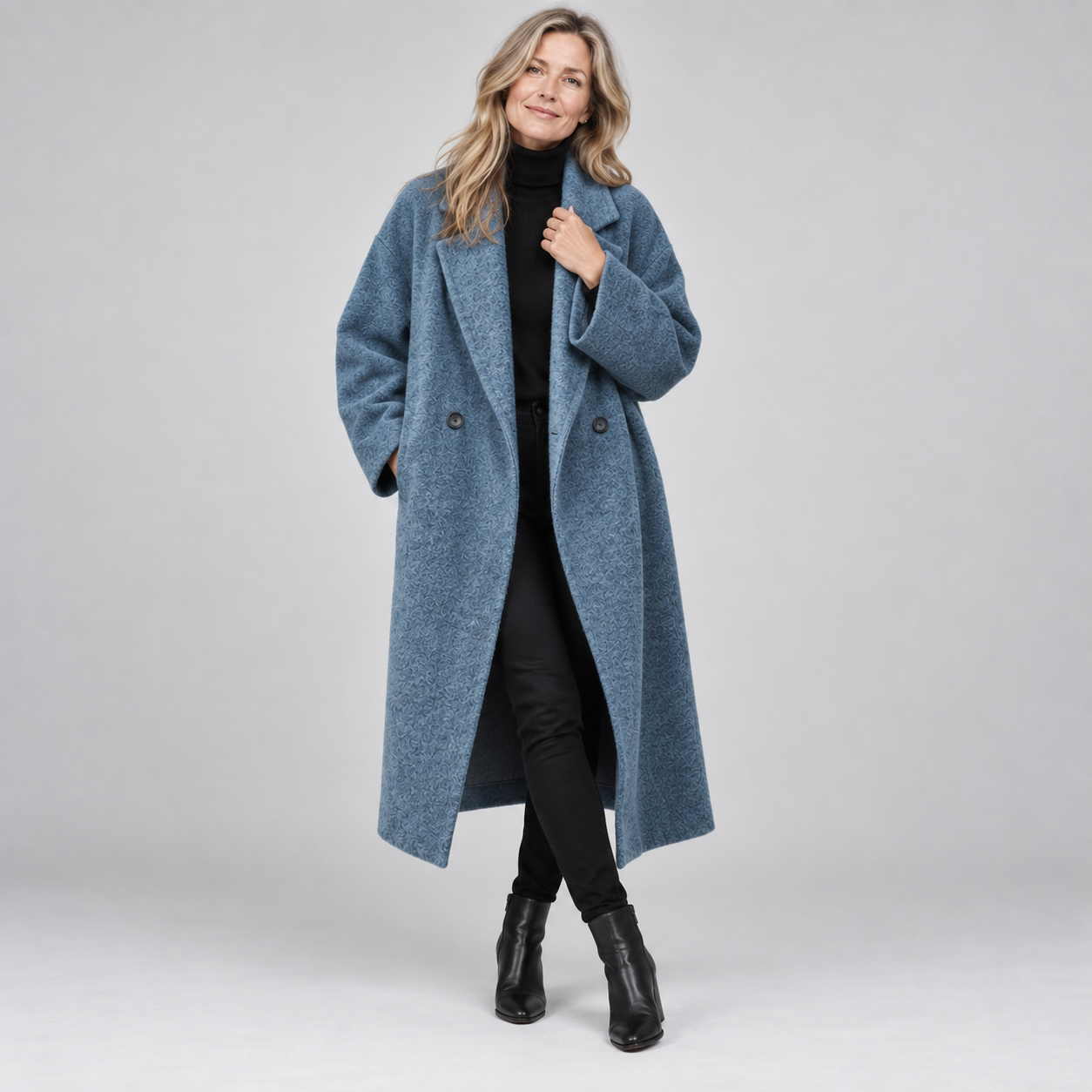 Women's Longline Oversized Wool Coat