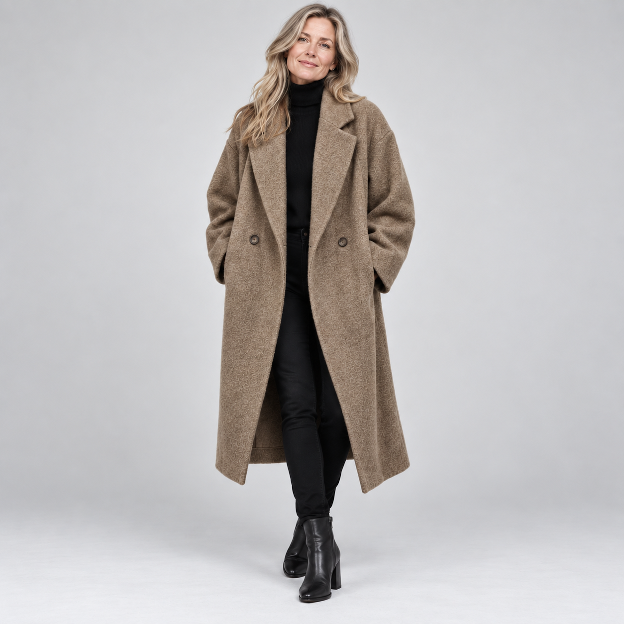 Women's Longline Oversized Wool Coat