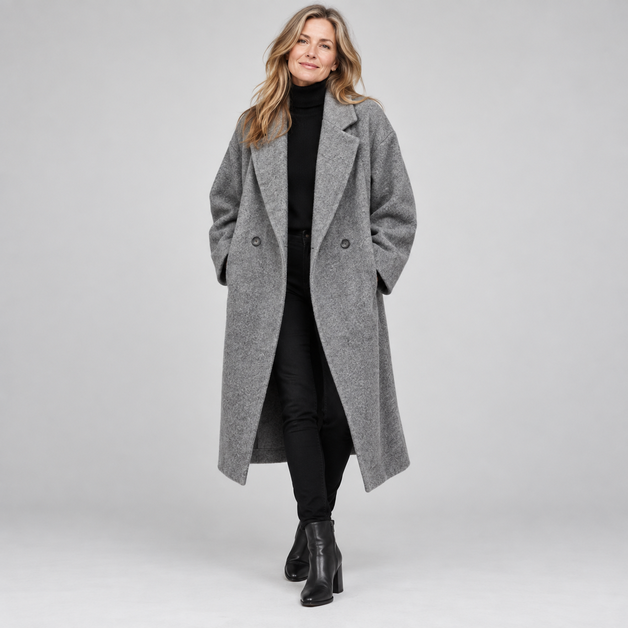 Women's Longline Oversized Wool Coat
