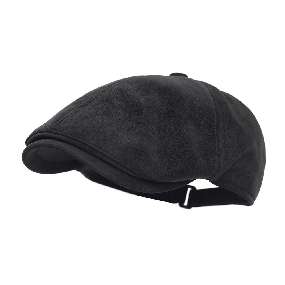 Ashcombe Suede Newsboy Cap