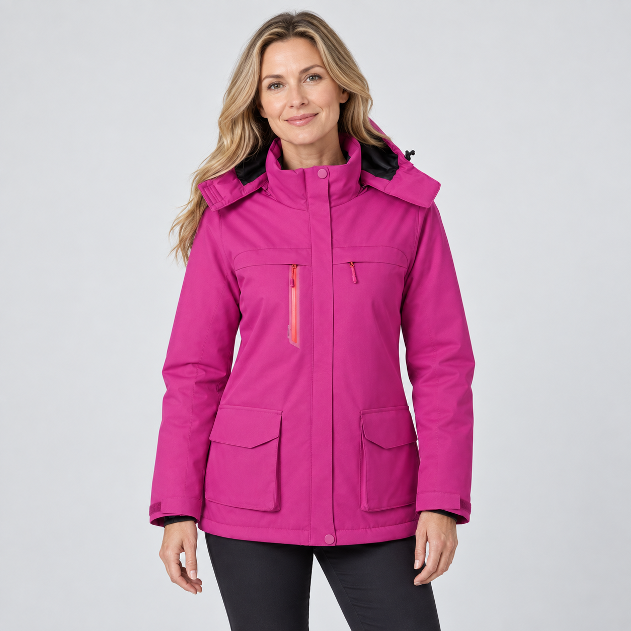 Women's Winter USB Heated Jacket with Fleece Lining