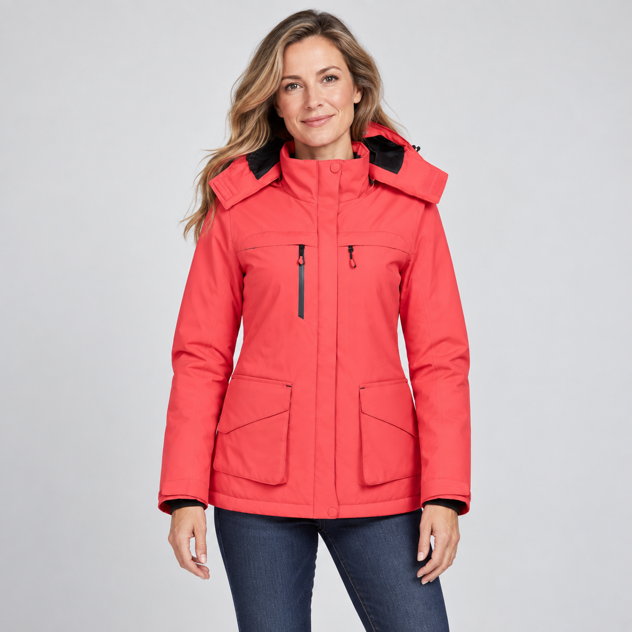 Women's Winter USB Heated Jacket with Fleece Lining