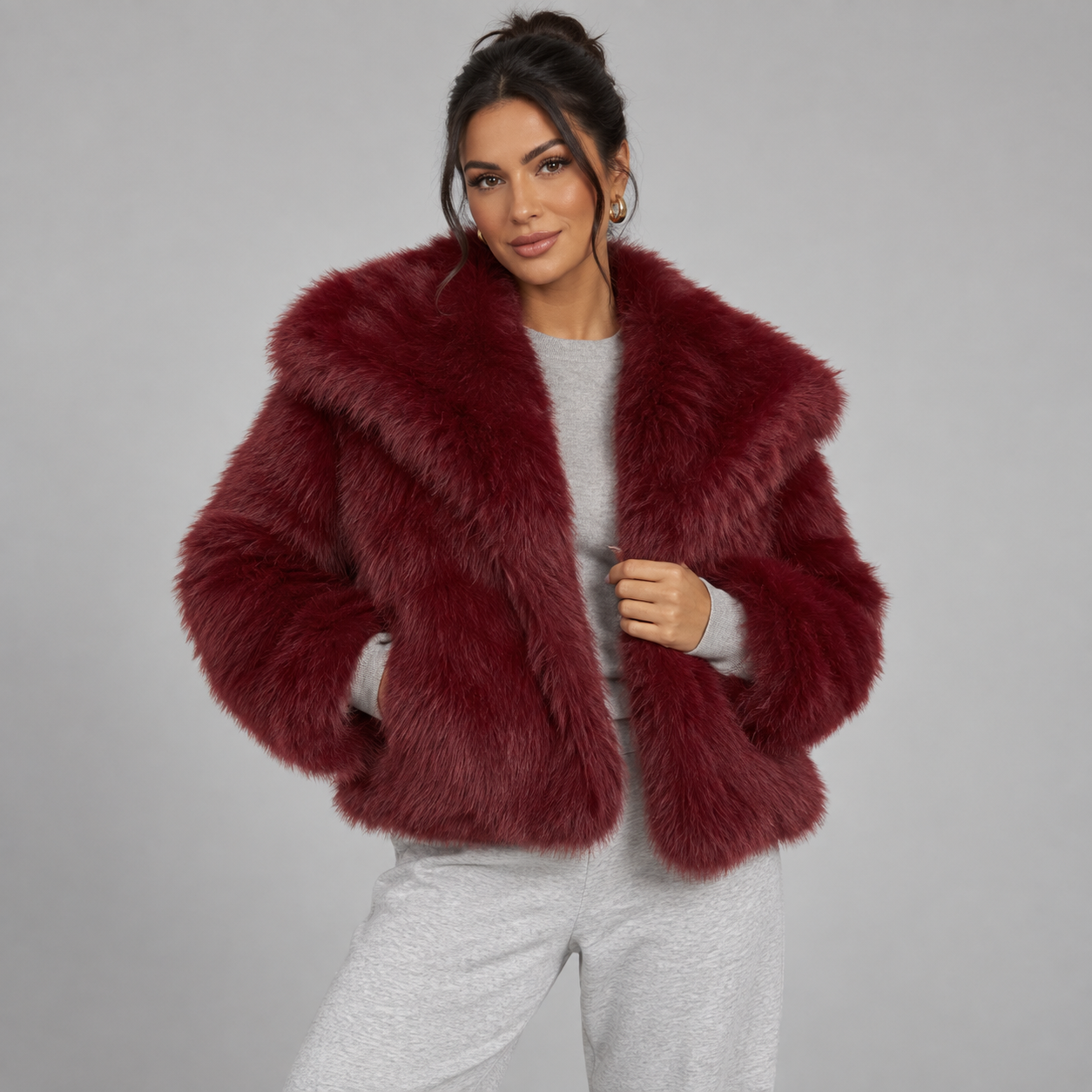 Women's Oversized Faux Fur Coat