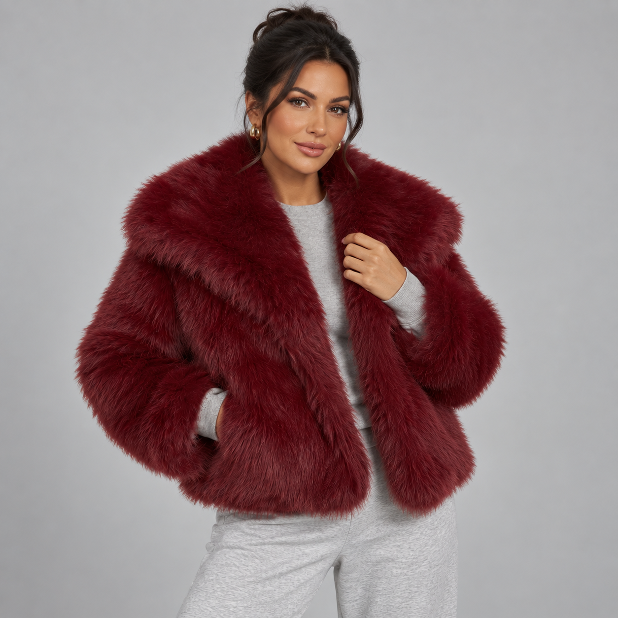 Women's Oversized Faux Fur Coat