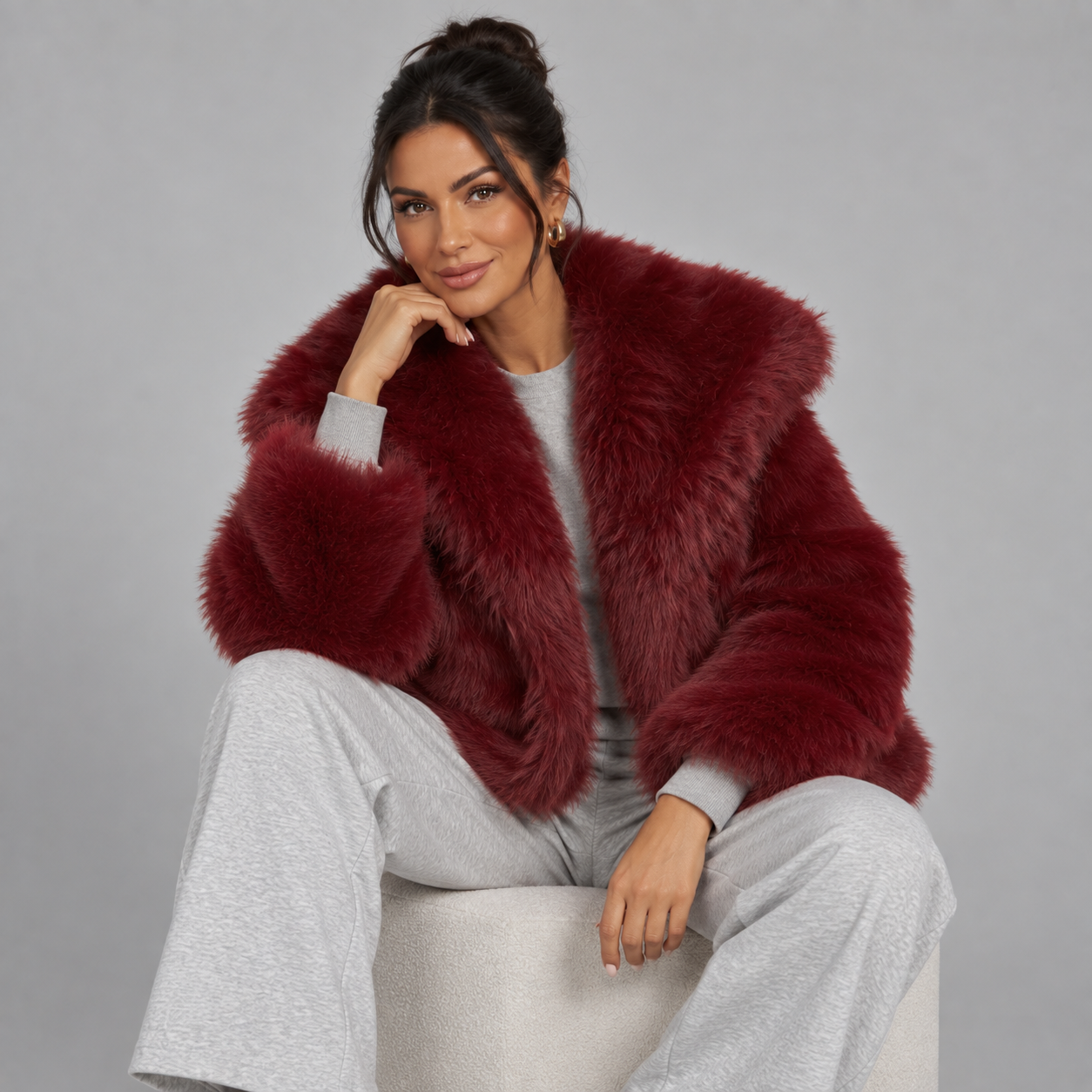 Women's Oversized Faux Fur Coat