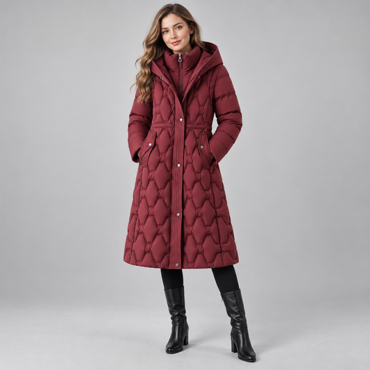 Women’s Longline Hooded Puffer Coat