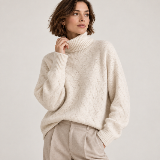 Women’s Textured Turtleneck Jumper
