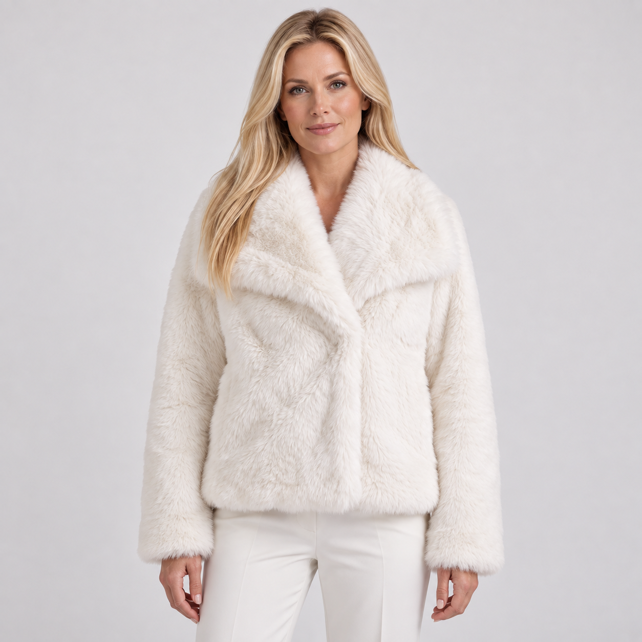 Women's Shaggy Faux Fur Winter Jacket