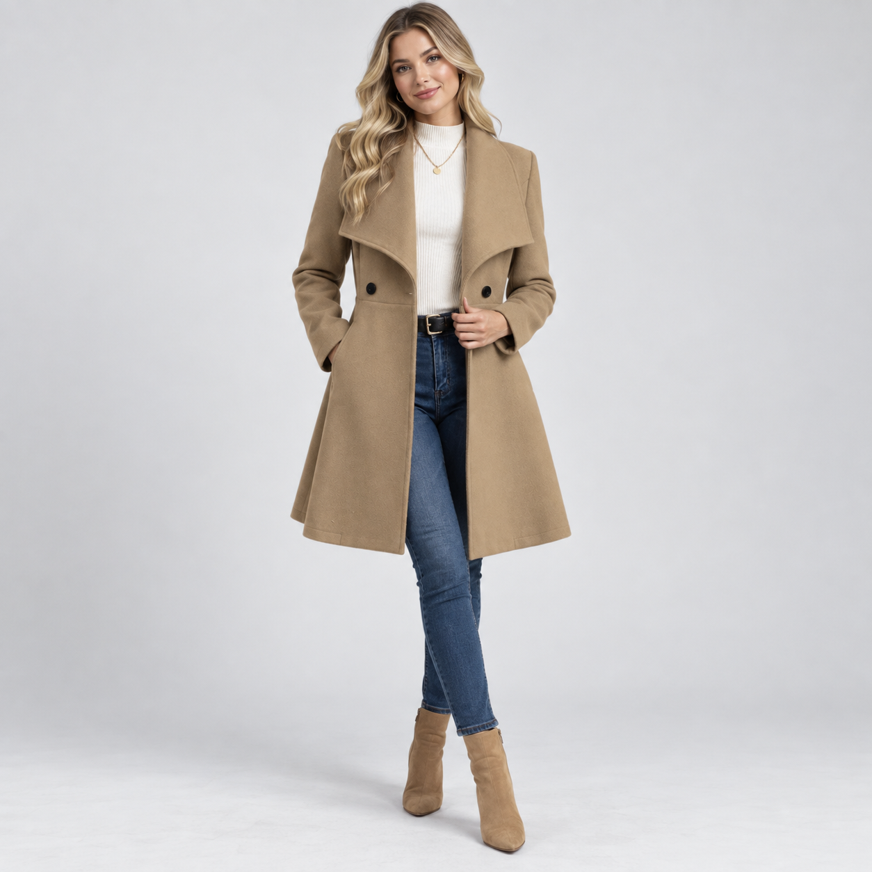 Women's Winter Wool Blend Coat