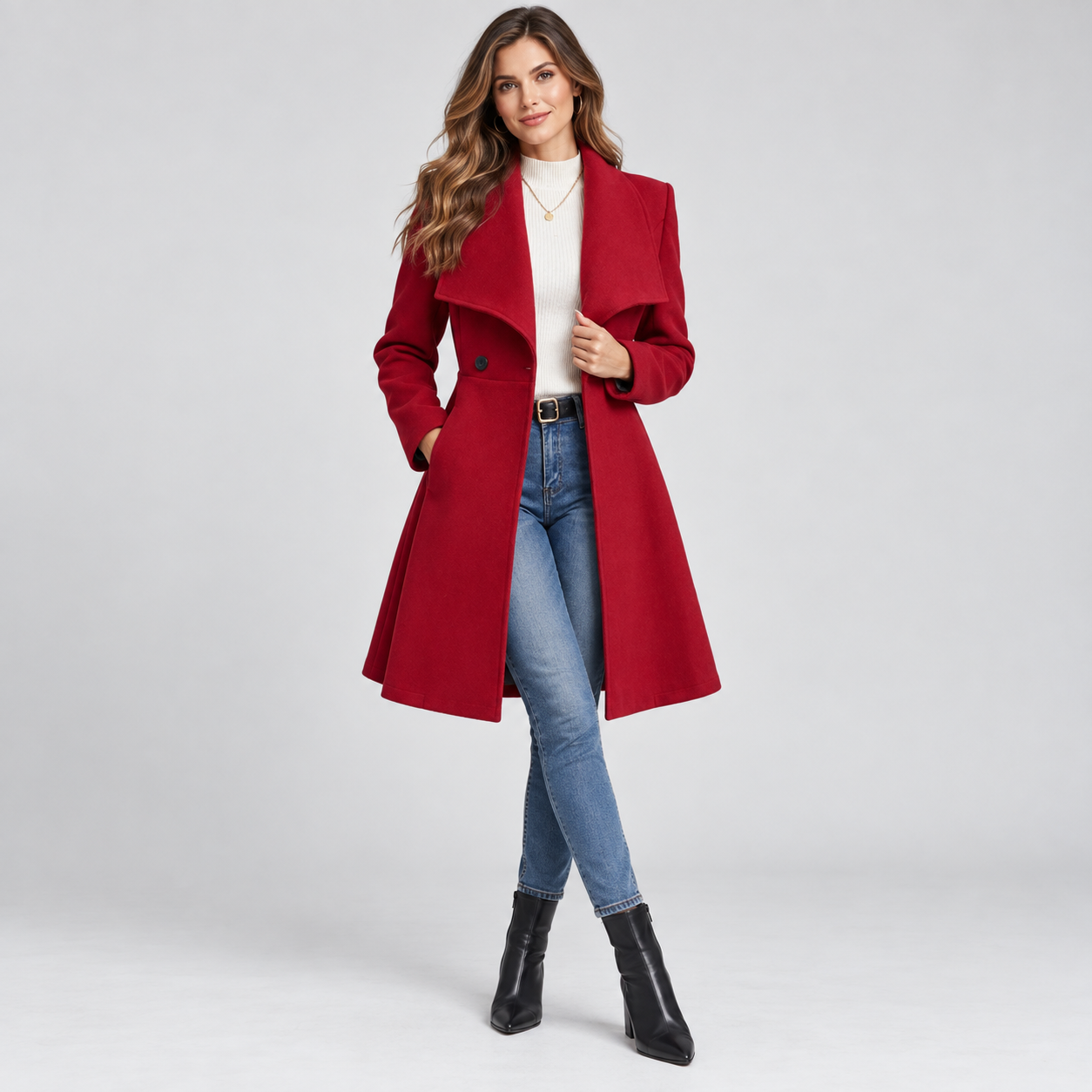 Women's Winter Wool Blend Coat
