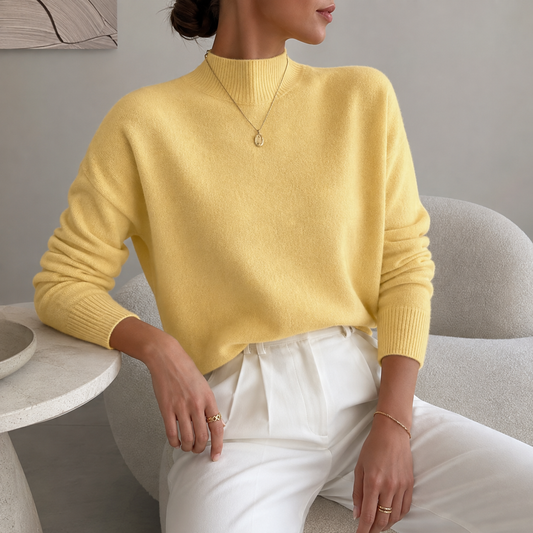 Women’s Relaxed Mock Neck Knit Jumper